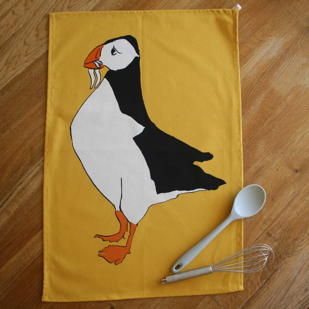 Puffin Tea Towel