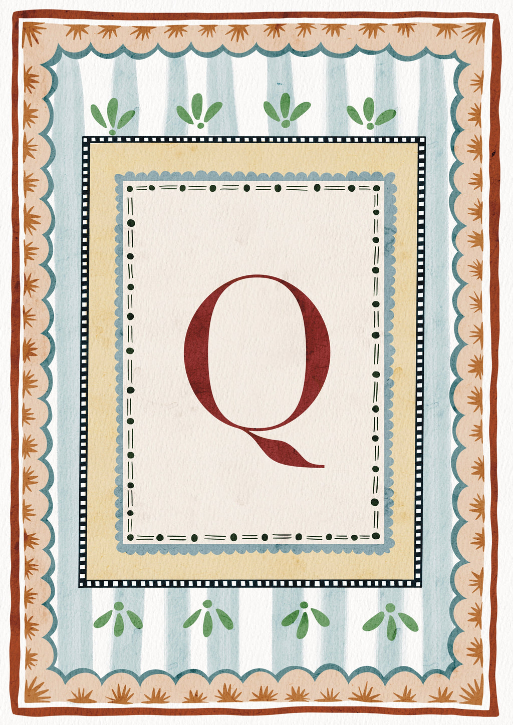 ALPHABET LETTERS ~ Blue / Red