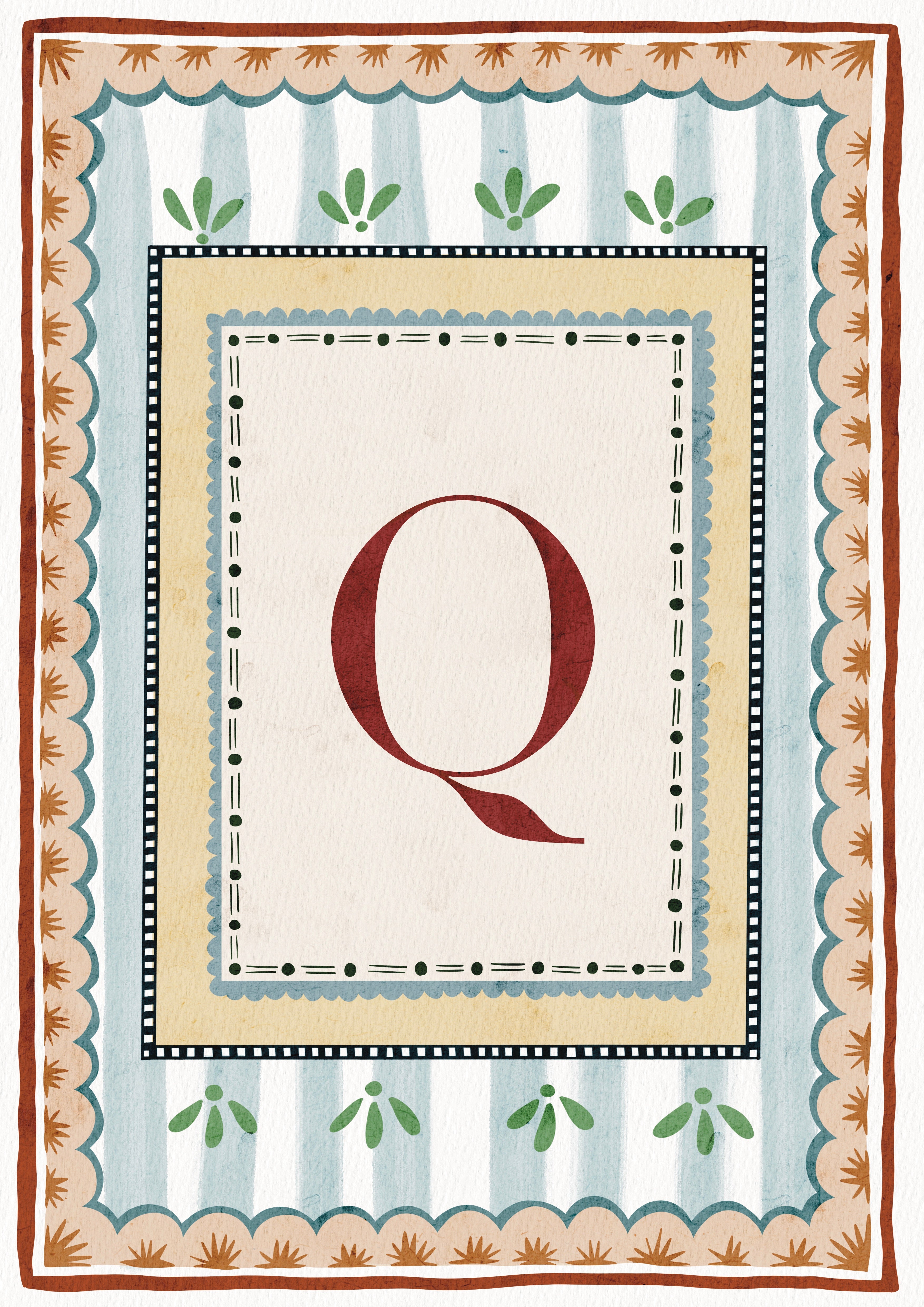 ALPHABET LETTERS ~ Blue / Red