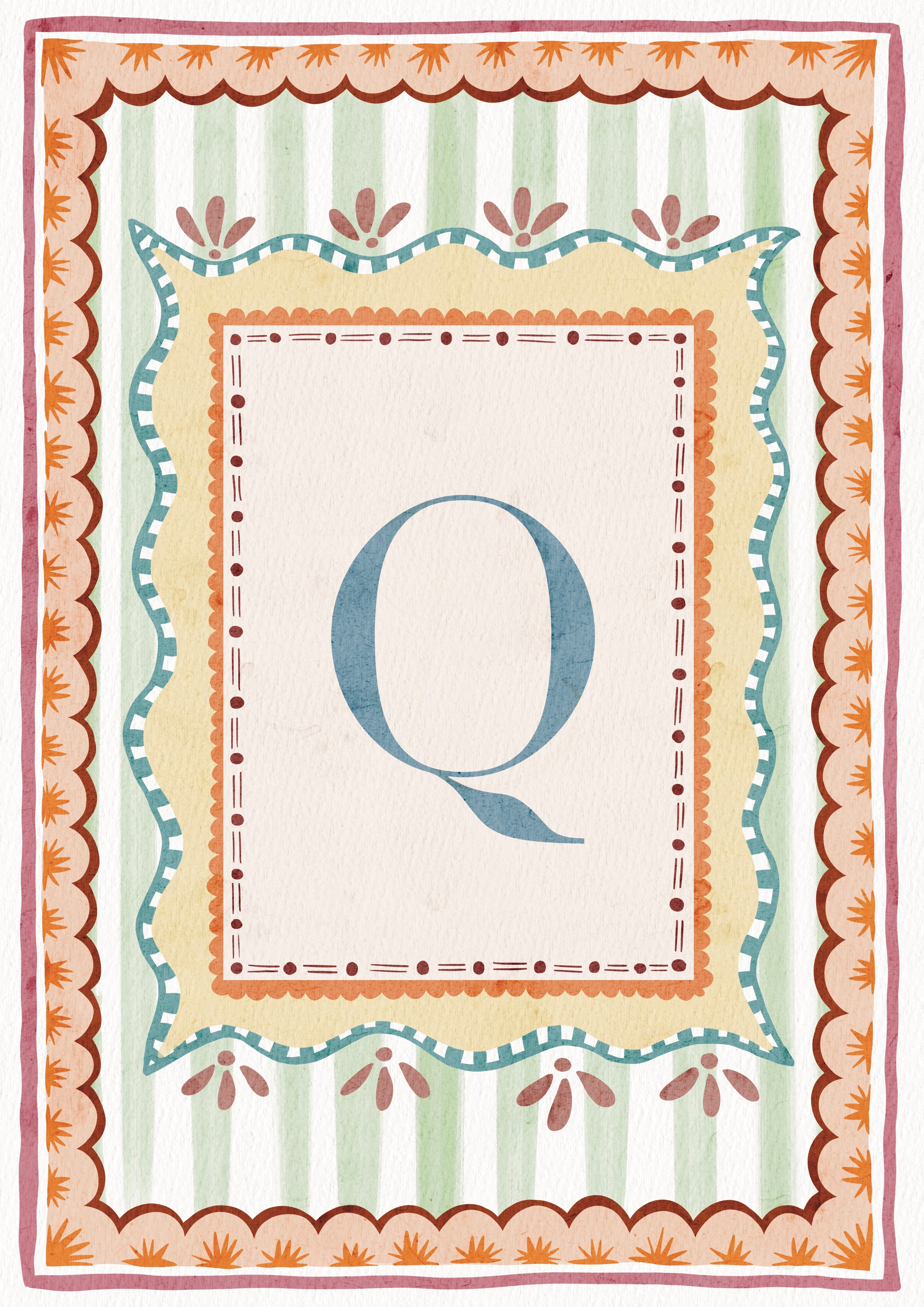 ALPHABET LETTERS ~ Blue / Pink / Green /