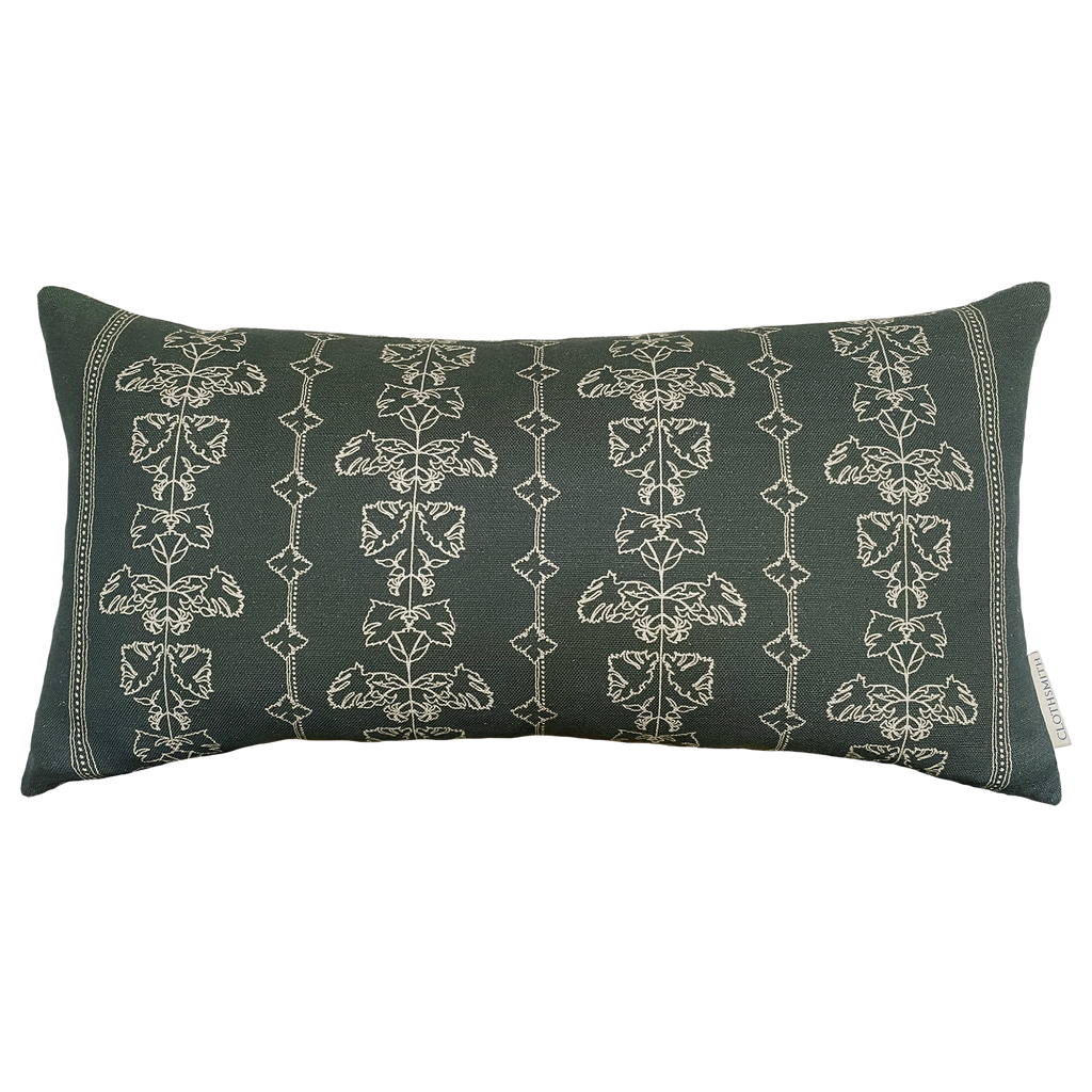 Quill Rectangular Cushion - Slate Green