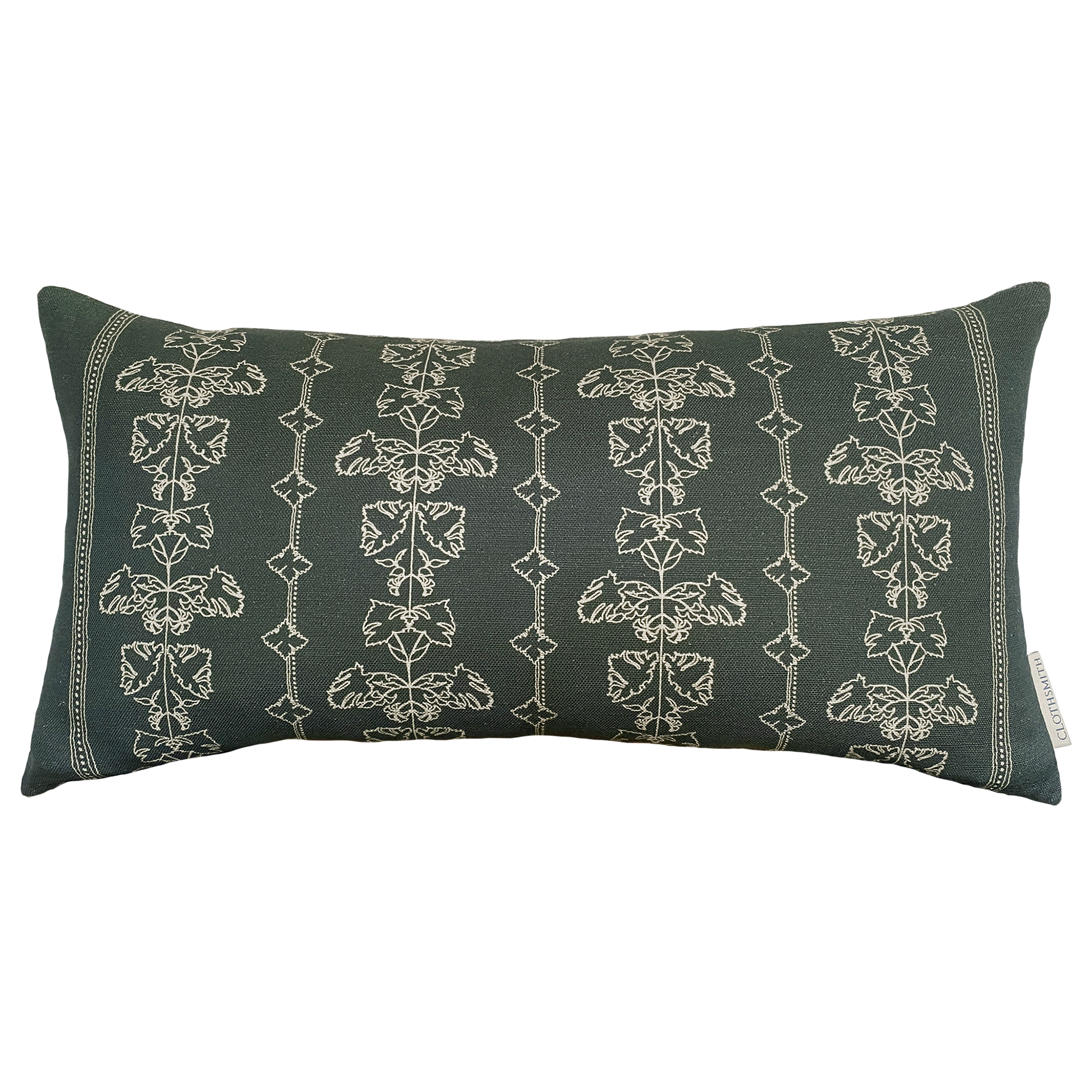 Quill Rectangular Cushion - Slate Green