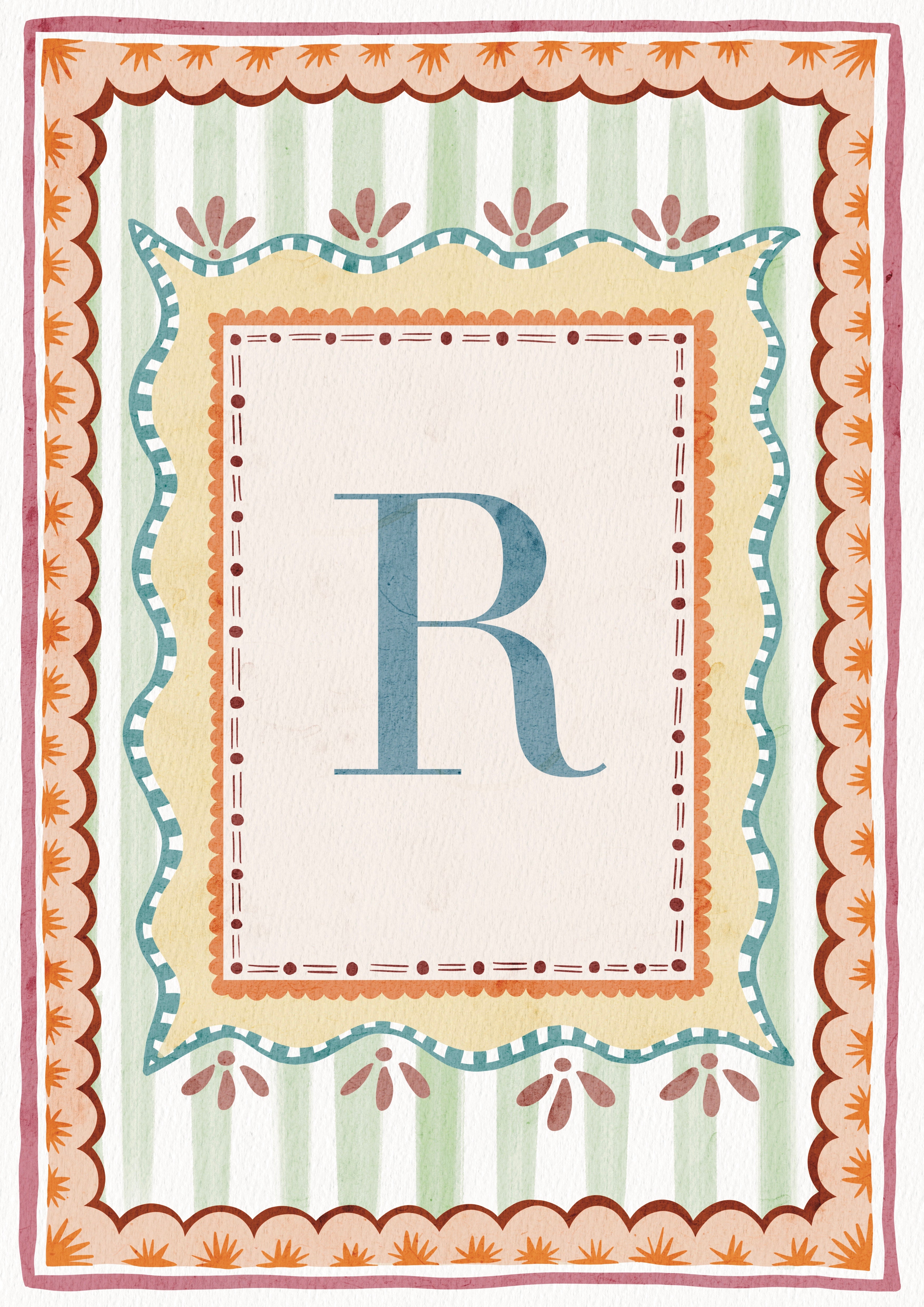 ALPHABET LETTERS ~ Blue / Pink / Green /