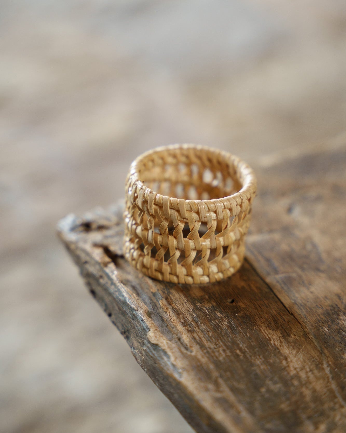 Marlow Rattan Napkin Ring Set of 2