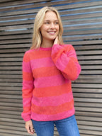 Sasha Colourful Striped Mohair & Merino Knit Jumper