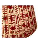 Handmade Red Brick Block Printed Cotton Lampshade