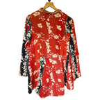 Red Long Kantha Coat