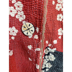 Red Long Kantha Coat