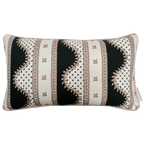 Renee Rectangular Cushion - Blush & Green Black