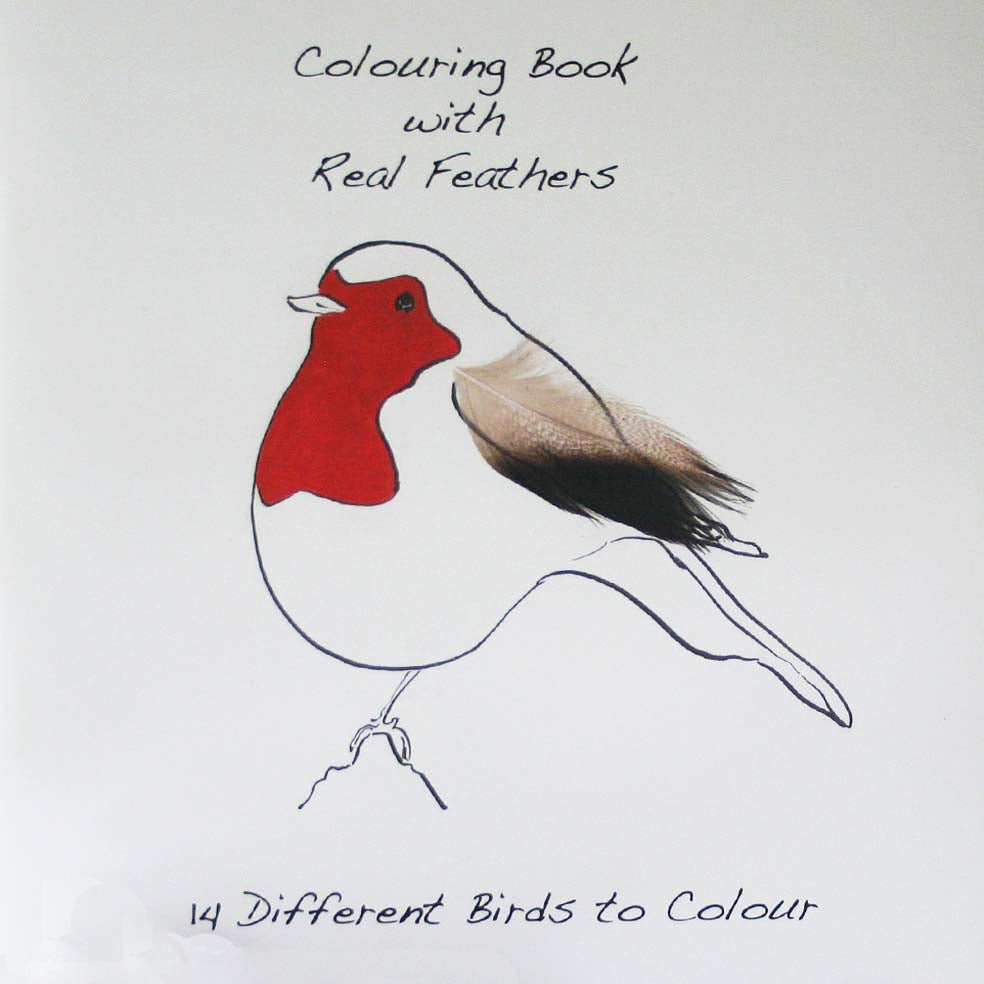 Colouring Book with Feathers