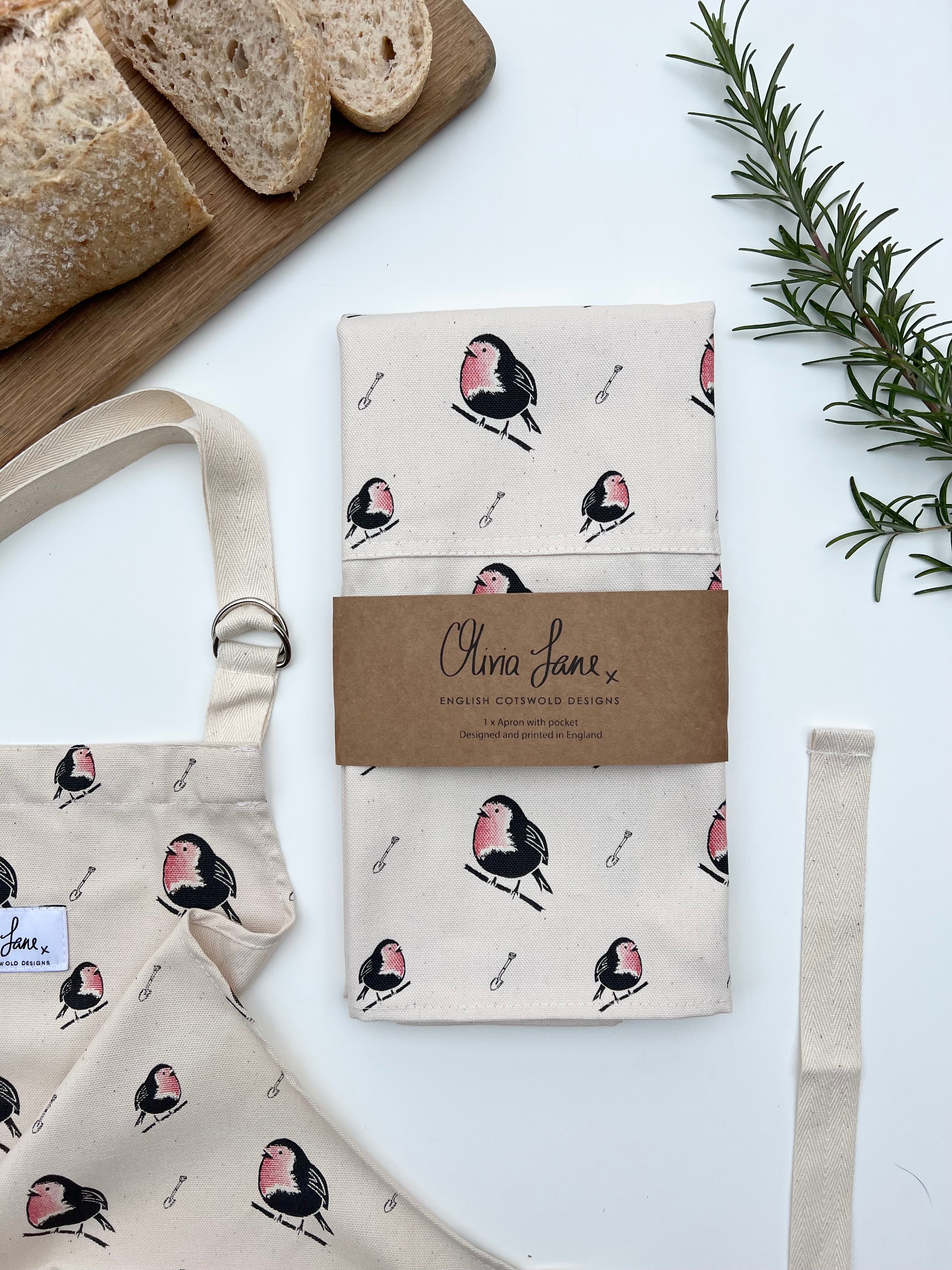 Apron - 'Close To You' Robin