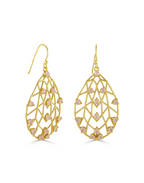 Rose Quartz Pear Drop Earrings