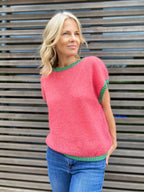 Original Rosie Knitted Tank Top with Lurex Trim