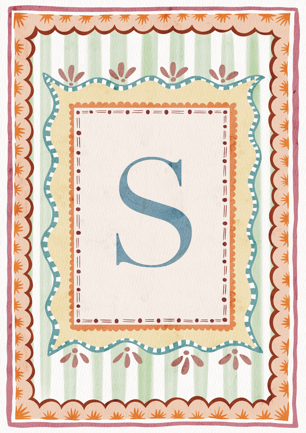 ALPHABET LETTERS ~ Blue / Pink / Green /