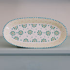 Potterswork Alice Plate - White and Green