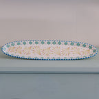 Potterswork Statement Bowl - White and Blue