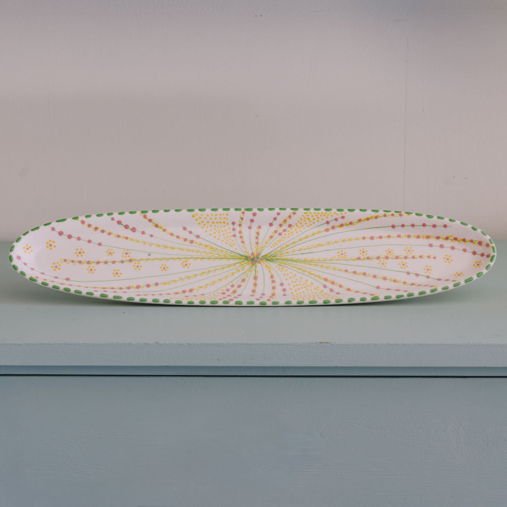 Potterswork Statement Bowl - Sage and Pink