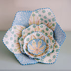 Potterswork Tilly Plate - White and Blue