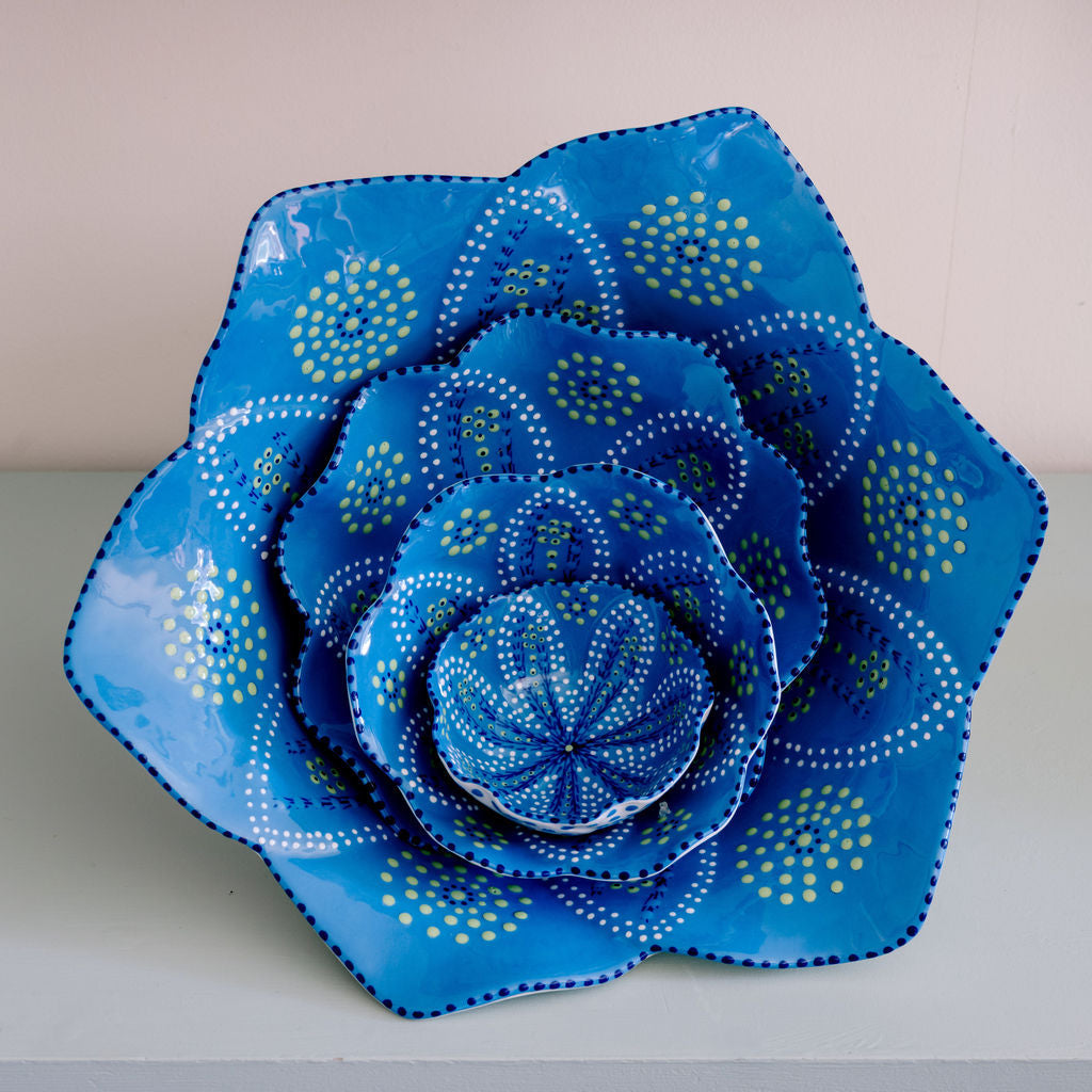 Potterswork Alice Plate - Blue