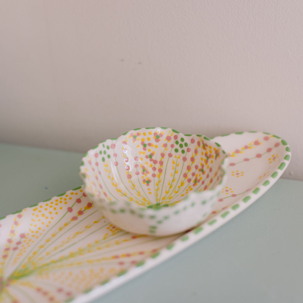 Potterswork Nibble Bowls - Sage and Pink