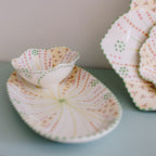 Potterswork Tilly Plate - Sage and Pink