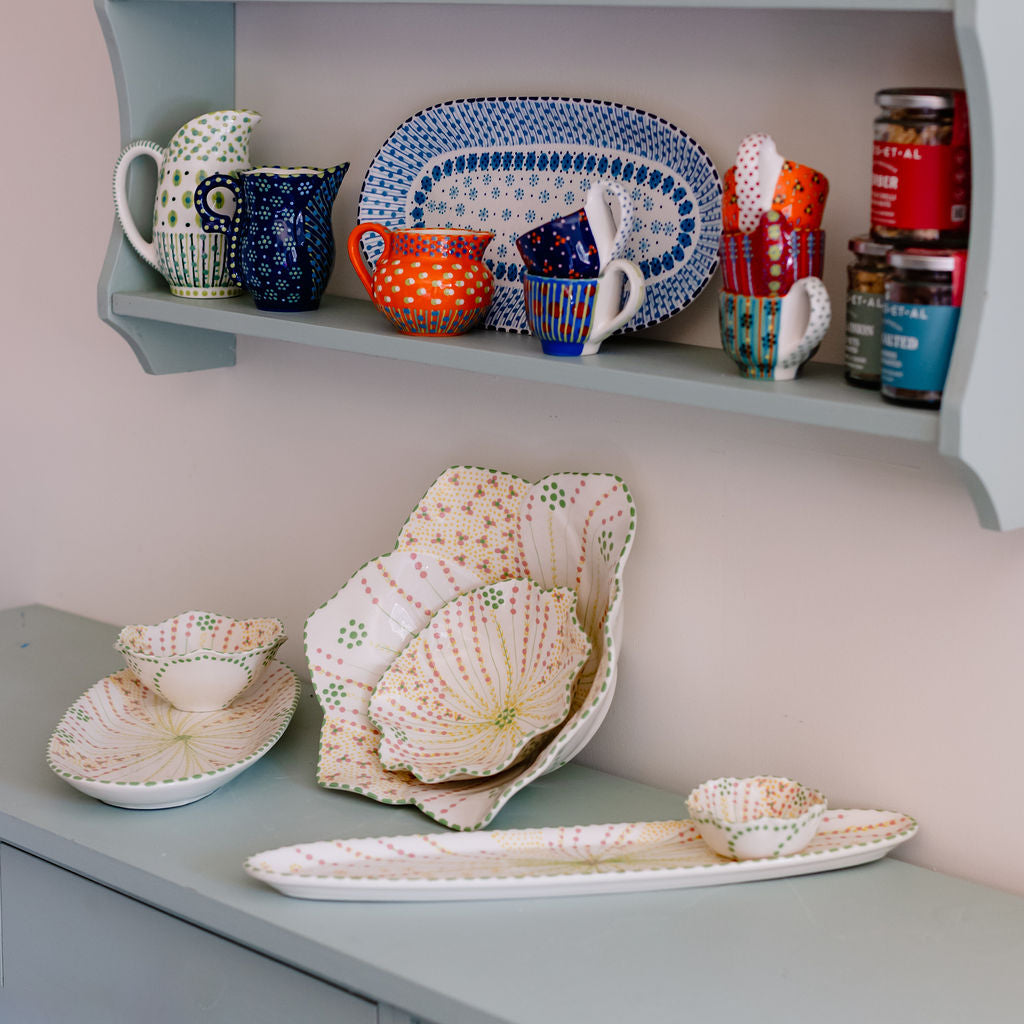 Potterswork Nibble Bowls - Sage and Pink
