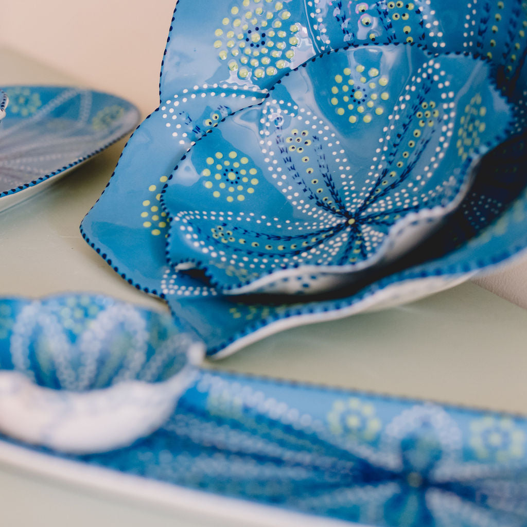 Potterswork Alice Plate - Blue