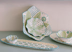 Potterswork Alice Plate - White and Green