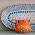 Potterswork Alice Plate - Blue Dotty