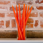 Orange Tapered Dinner Candles