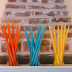 Orange Tapered Dinner Candles