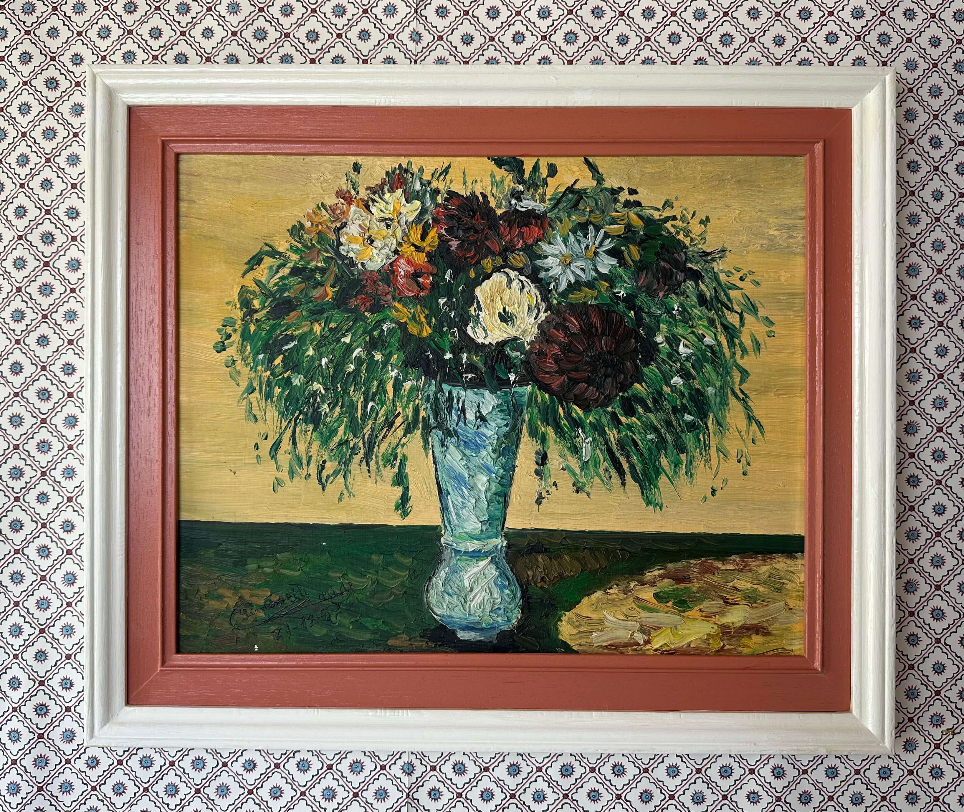 STILL LIFE WITH GREEN TENDRILS