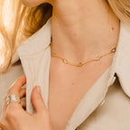 Marilyn Necklace in Gold with Peridot