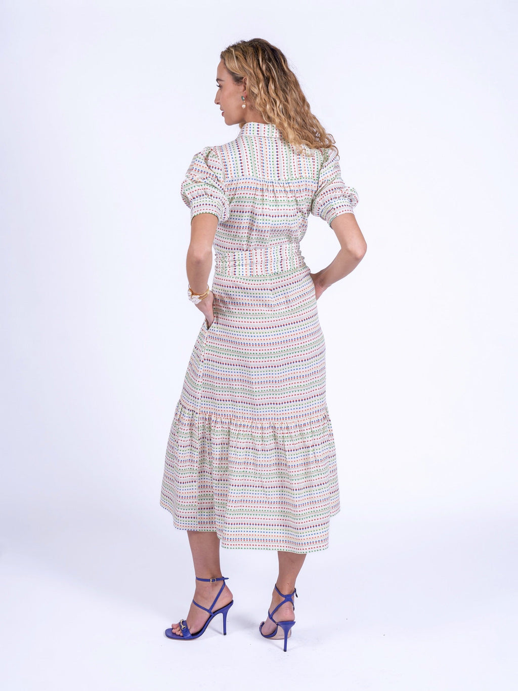 'SAFARI' SHIRT DRESS IN AZTEC MULTI