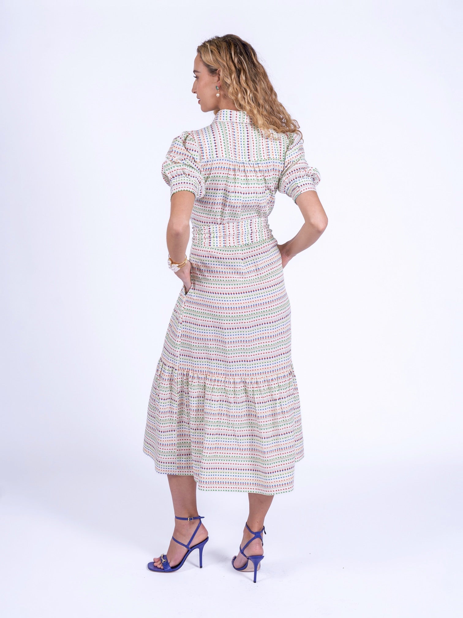 'SAFARI' SHIRT DRESS IN AZTEC MULTI