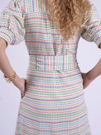 'SAFARI' SHIRT DRESS IN AZTEC MULTI