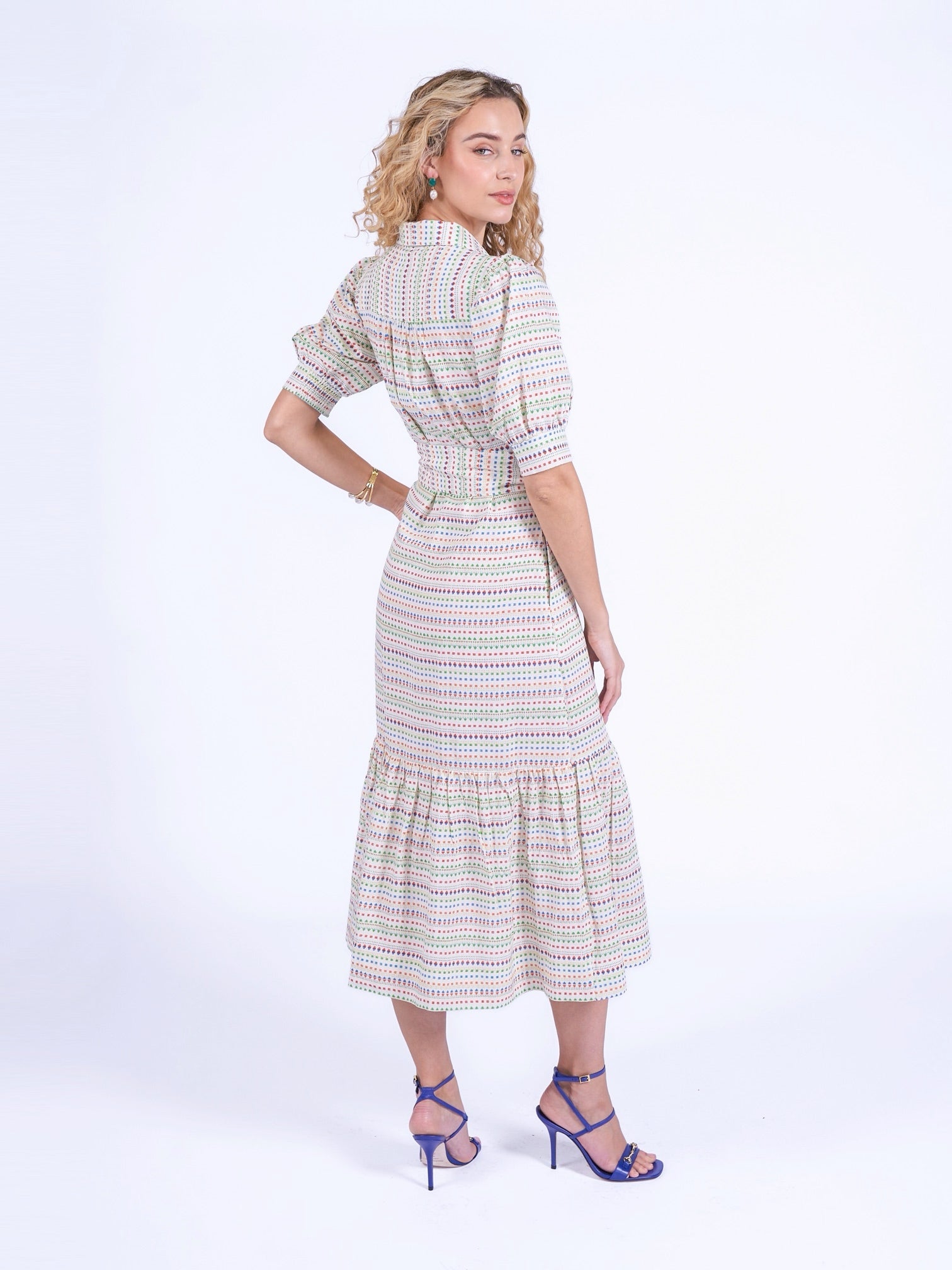 'SAFARI' SHIRT DRESS IN AZTEC MULTI