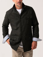 Wool Safari Jacket - Artillery Green