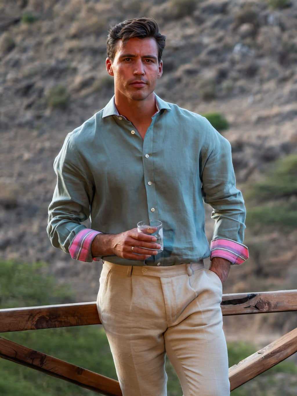 Sage Linen Shirt