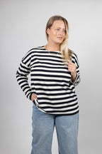Sam Midweight Organic Cotton Black Stripe T-Shirt