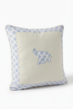 Blue Elephant Nursery Cushion Cover