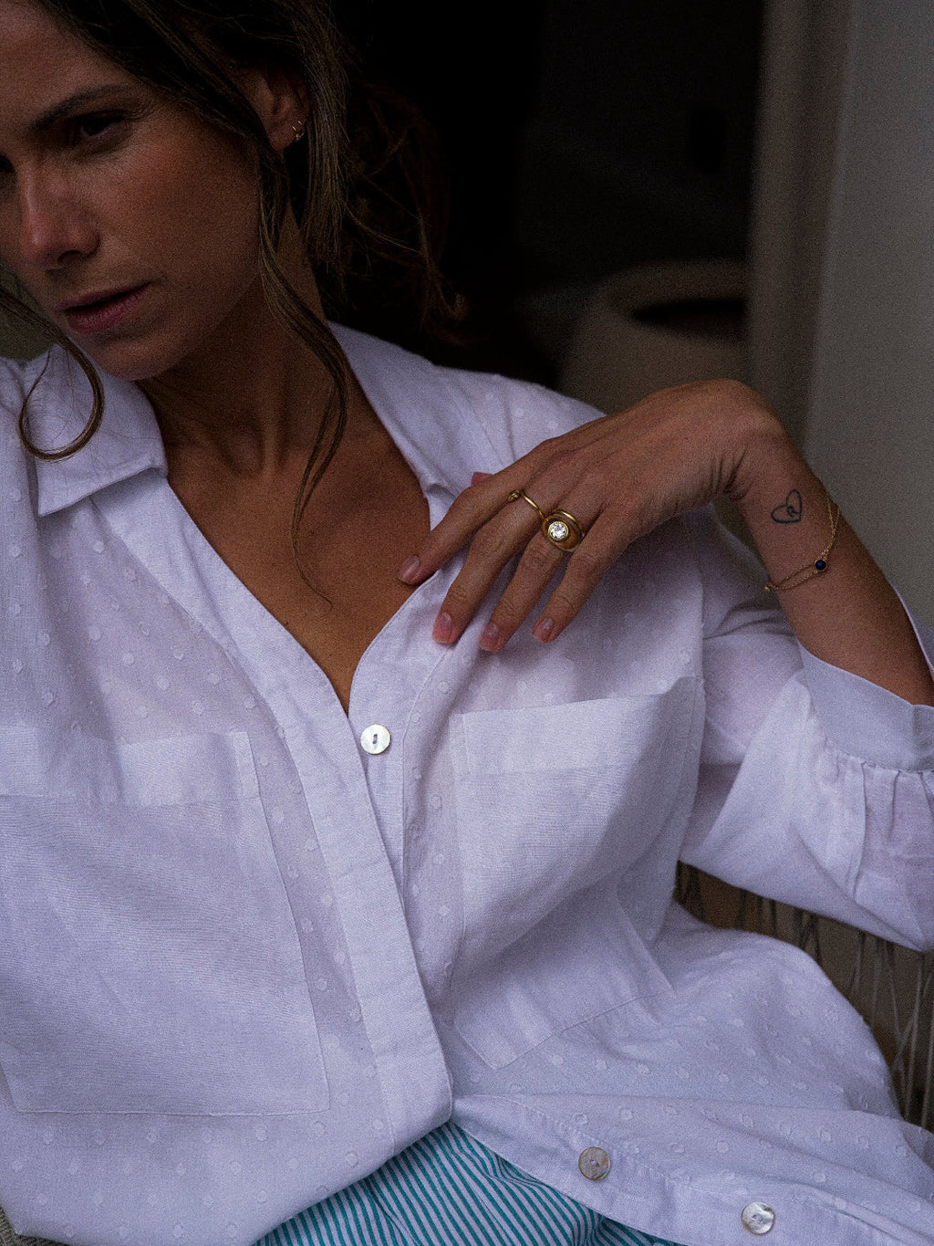 White Oversized Nightshirt