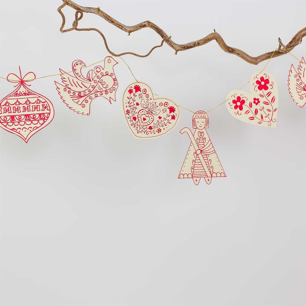Scandinavian Folklore Paper Garland | Fair Trade
