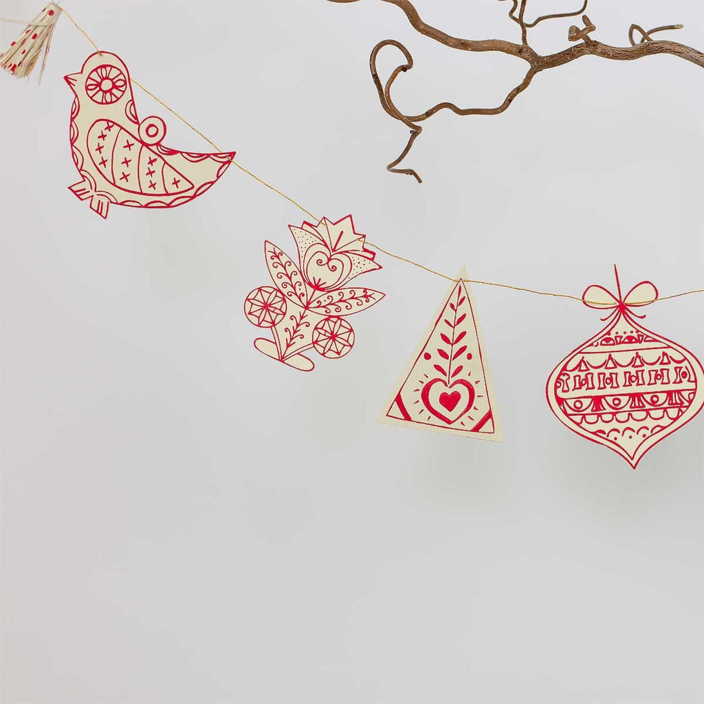 Scandinavian Folklore Paper Garland | Fair Trade