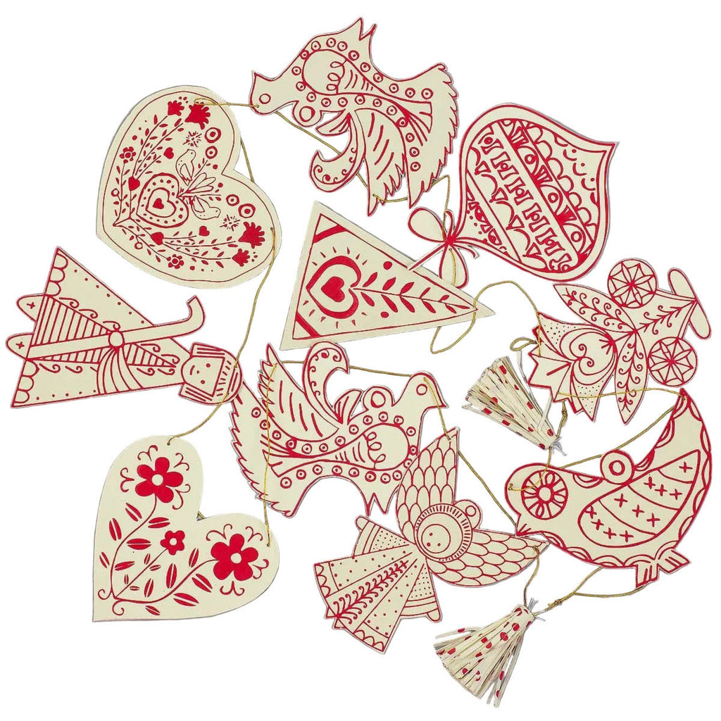 Scandinavian Folklore Paper Garland | Fair Trade