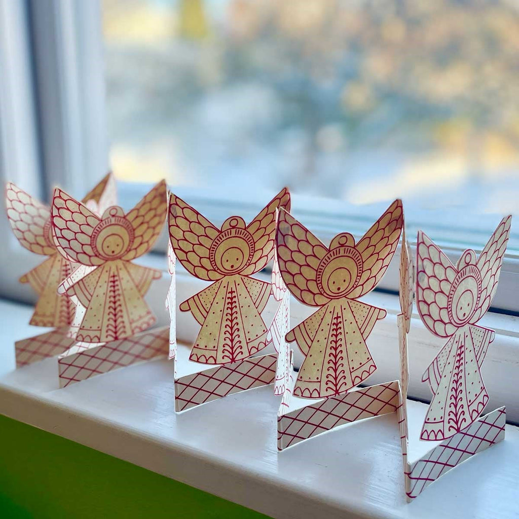 Scandinavian Folklore Angel Table Garland | Fair Trade