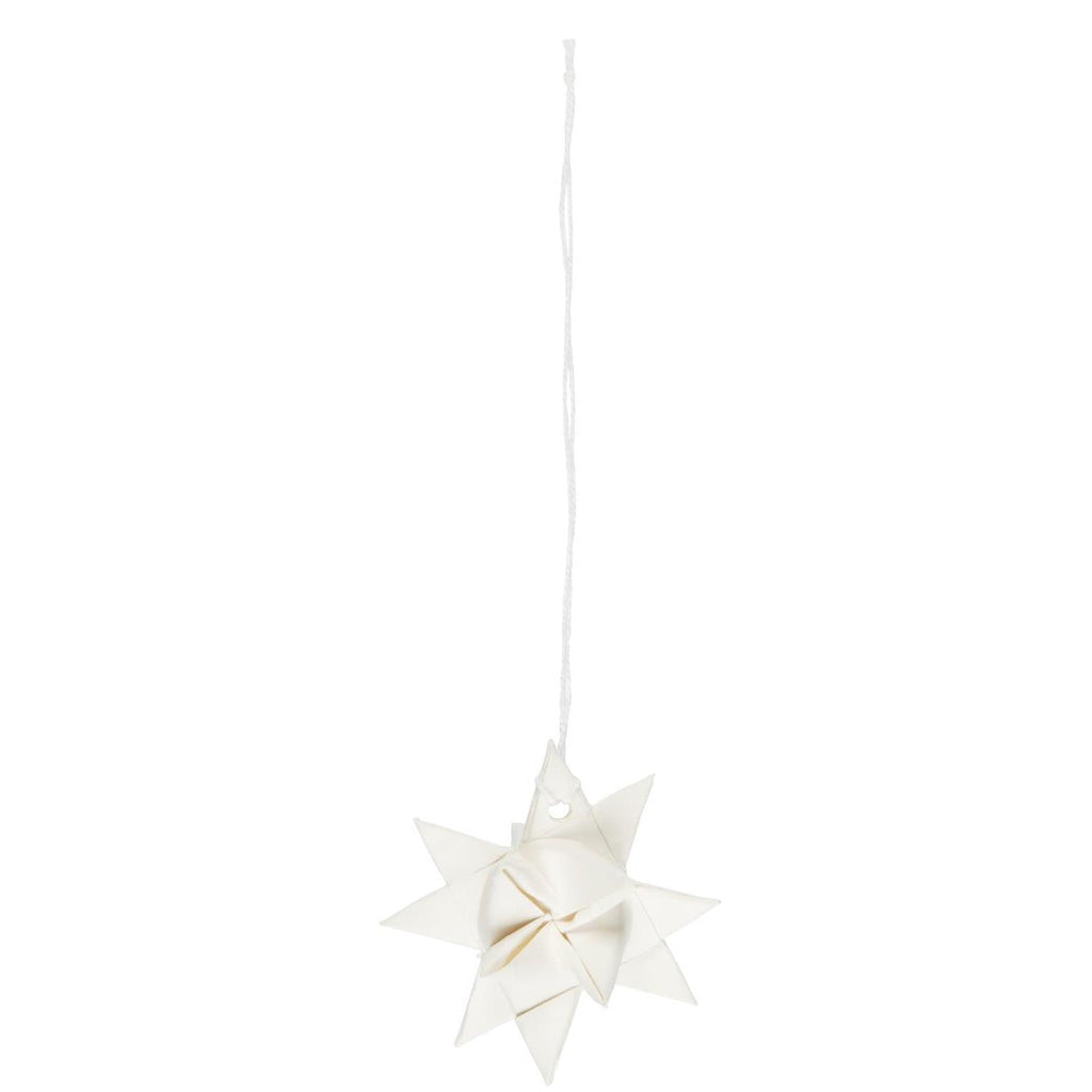 Scandinavian Woven White Paper Star Decoration