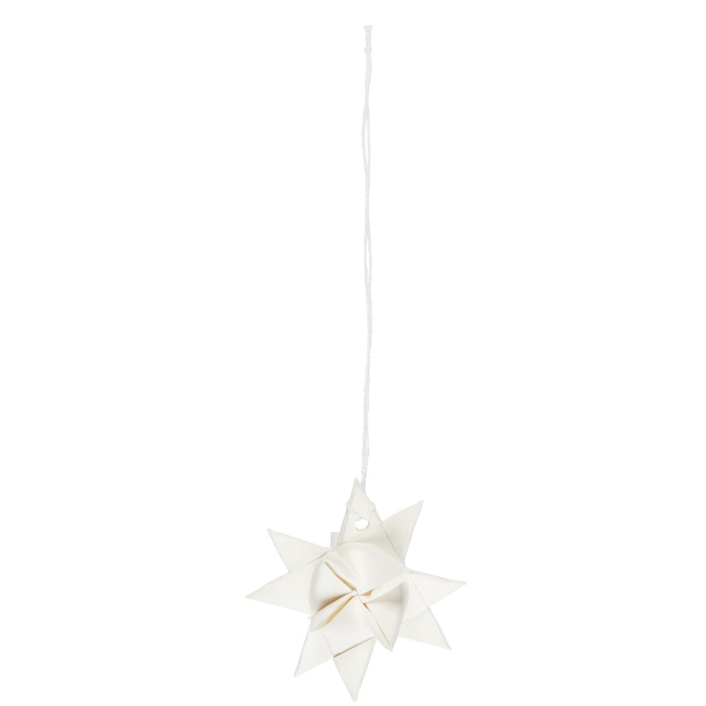 Scandinavian Woven White Paper Star Decoration