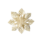 Natural Scandinavian Snowflake | Christmas Tree Decoration 11cm