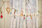 Scandi Christmas Straw Goat Hanging Tree Decoration | 2 Sizes